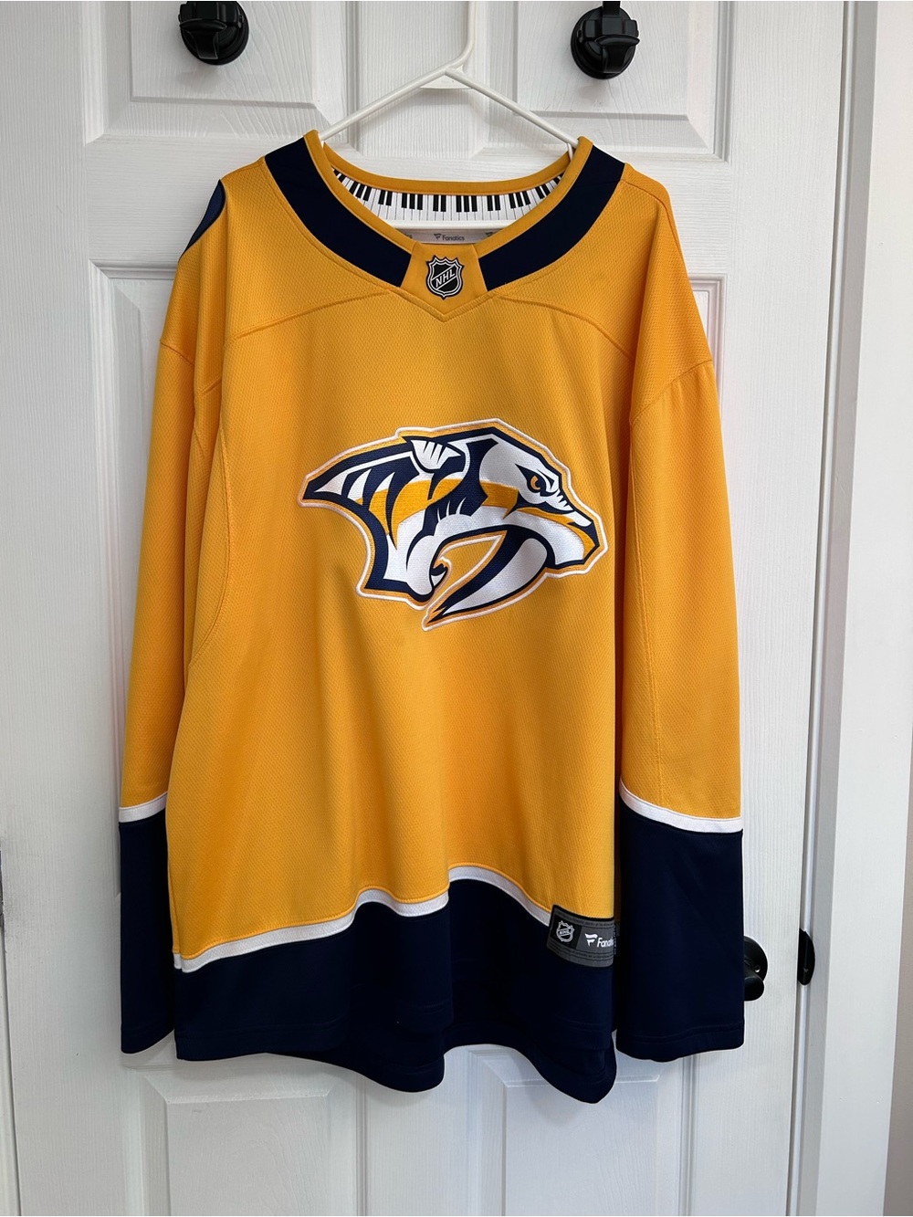 Fanatics Nashville Predators Gold and Navy NHL Hockey Jersey
